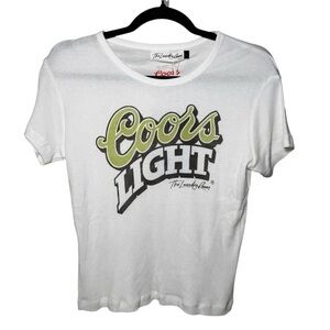The Laundry Room Light Racing Baby Tee In White